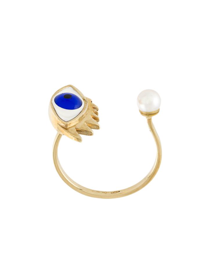 Delfina Delettrez Eye Piercing Ring - Metallic