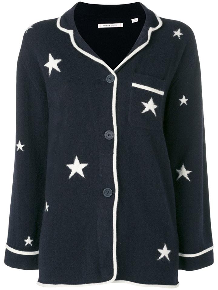 Chinti & Parker Stars Cardigan - Blue