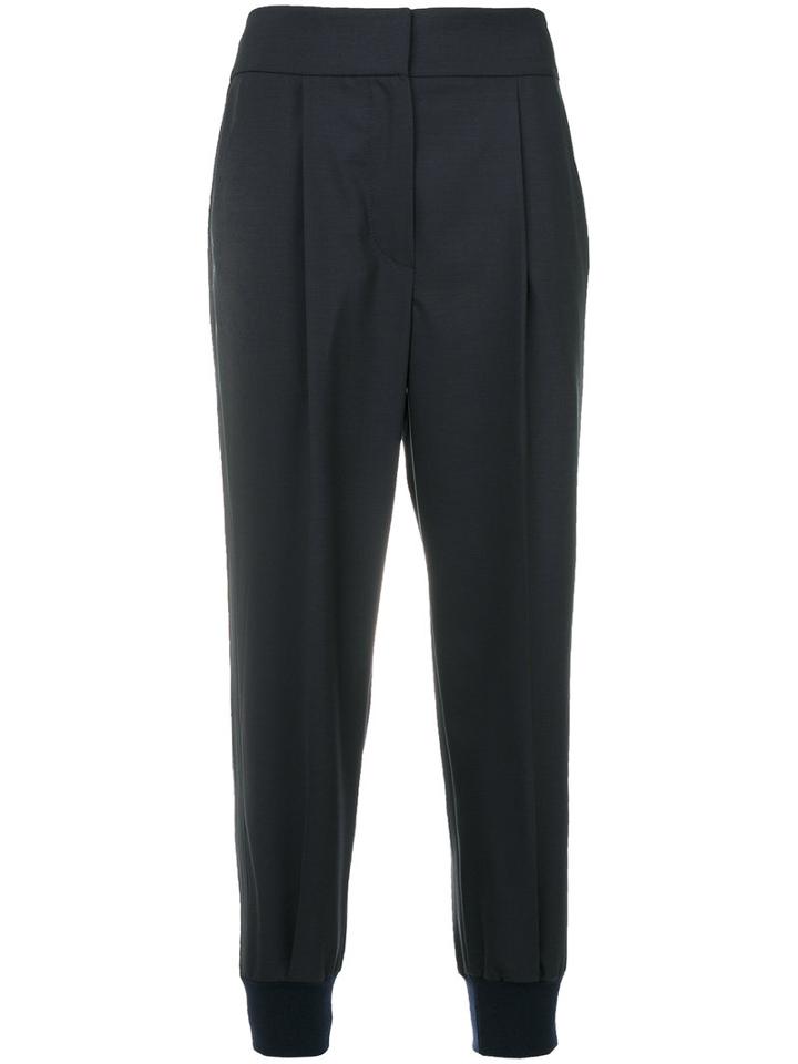 Brunello Cucinelli - Tapered Tailored Trousers - Women - Cotton/polyester/acetate/virgin Wool - 44, Grey, Cotton/polyester/acetate/virgin Wool