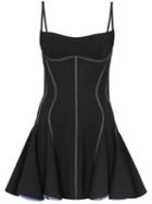 Mugler Bustier-style Stitched Mini Dress - Black