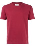 Maison Margiela Crew Neck T-shirt, Men's, Size: 54, Red, Cotton