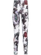 Comme Des Garçons Homme Plus Multi Print Leggings - Black