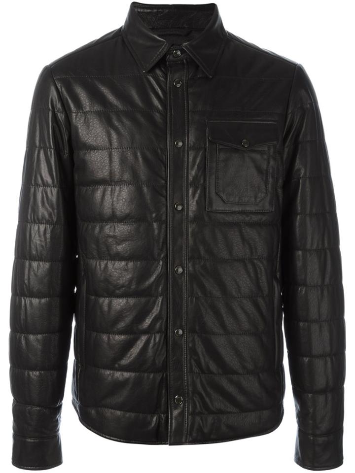 Tod's Leather Jacket - Black