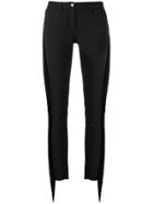 Philipp Plein Fringed Slim Fit Trousers - Black