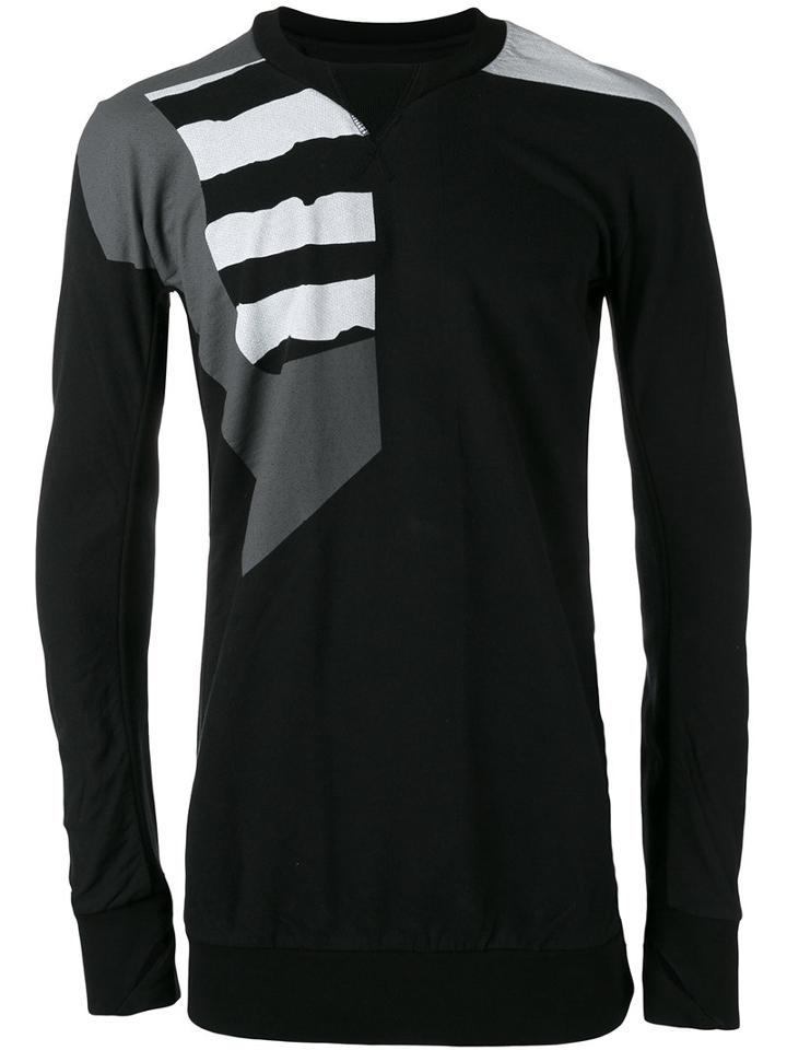 11 By Boris Bidjan Saberi - Patterned Sweater - Men - Cotton - S, Black, Cotton