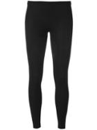 Mm6 Maison Margiela Classic Leggings, Women's, Size: 40, Black, Polyamide/spandex/elastane/acetate