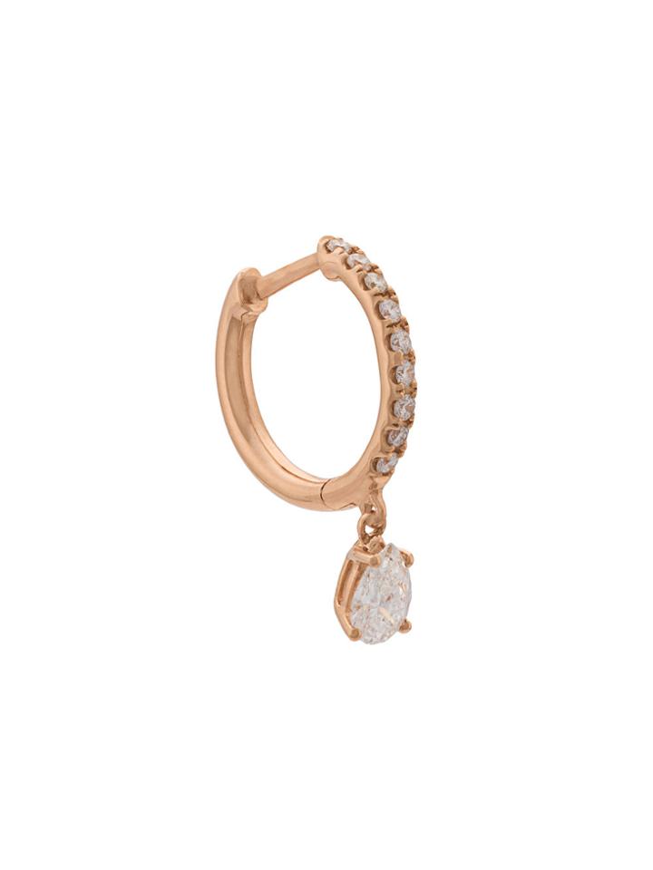 Anita Ko Hoop Drop Earring - Metallic