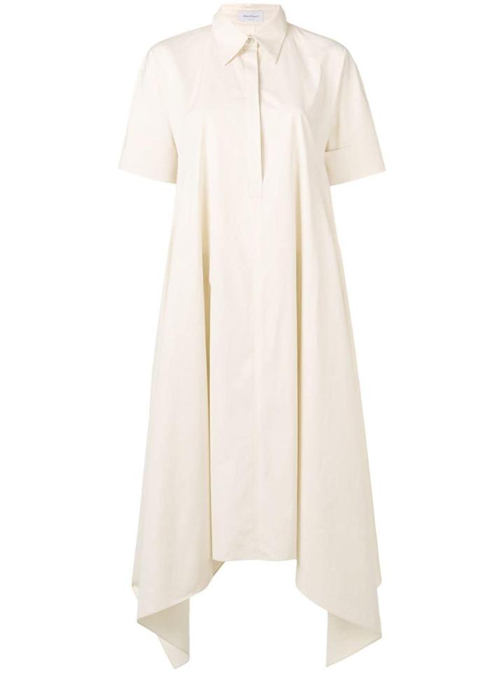 Salvatore Ferragamo Handkerchief Shirt Dress - Neutrals