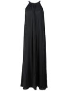 Vince 'sunburst' Pleated Maxi Dress, Women's, Size: 6, Black, Polyester