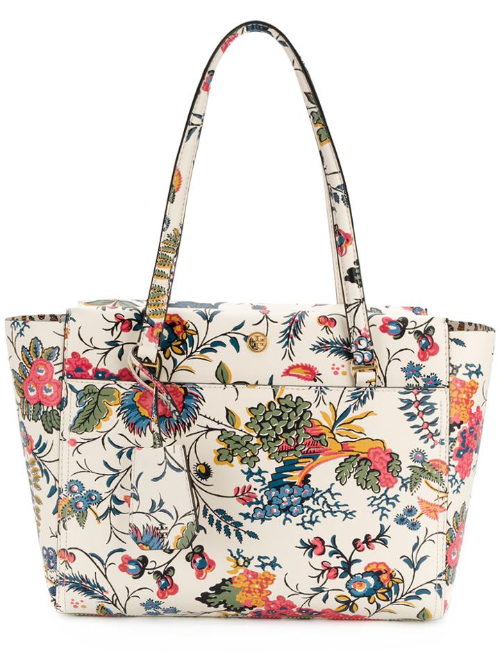 Tory Burch Parker Floral Small Tote - Multicolour