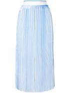 Victoria Victoria Beckham Midi Pleated Skirt - Blue