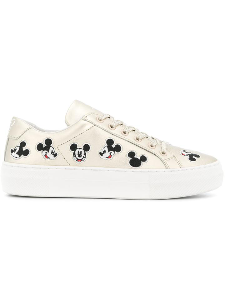 Moa Master Of Arts Mickey Platform Sneakers - Metallic