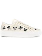 Moa Master Of Arts Mickey Platform Sneakers - Metallic