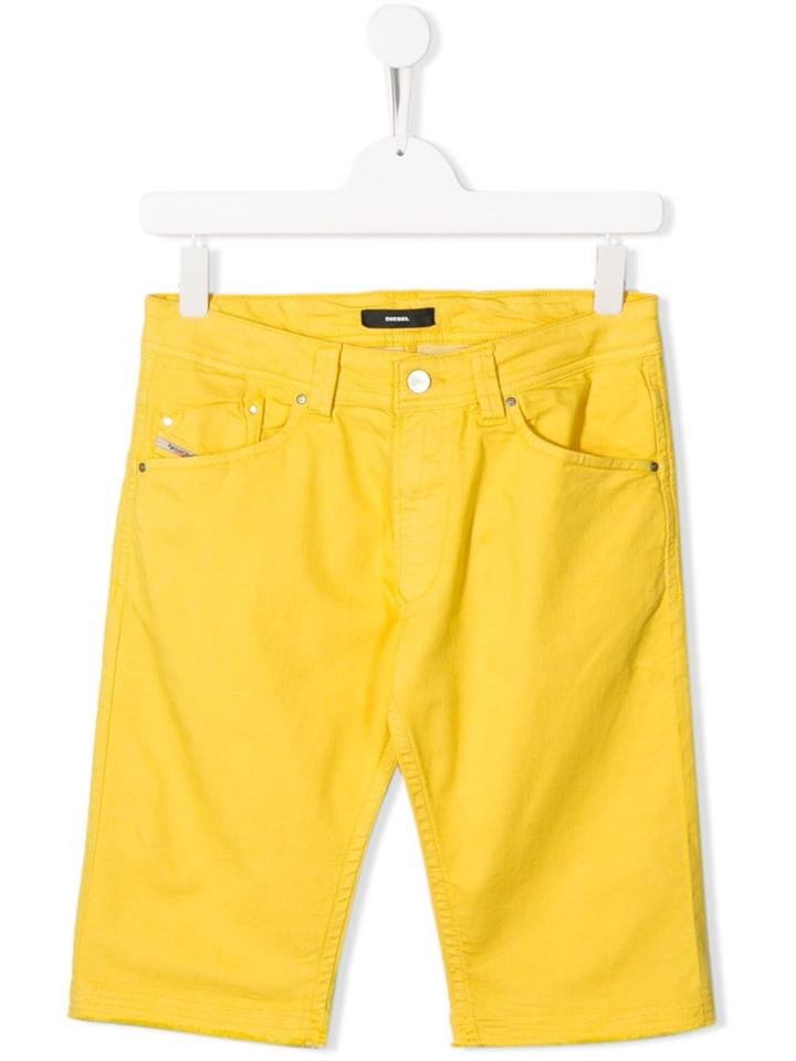 Diesel Kids Straight-fit Trousers - Yellow