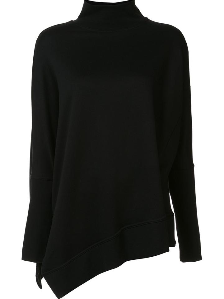 Ann Demeulemeester High Neck Asymmetric Sweatshirt