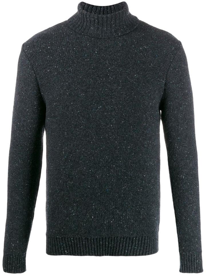 Eleventy Classic Roll-neck Jumper - Blue