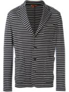 Barena 'torceo Breton' Striped Blazer, Men's, Size: 54, Grey, Cotton/virgin Wool