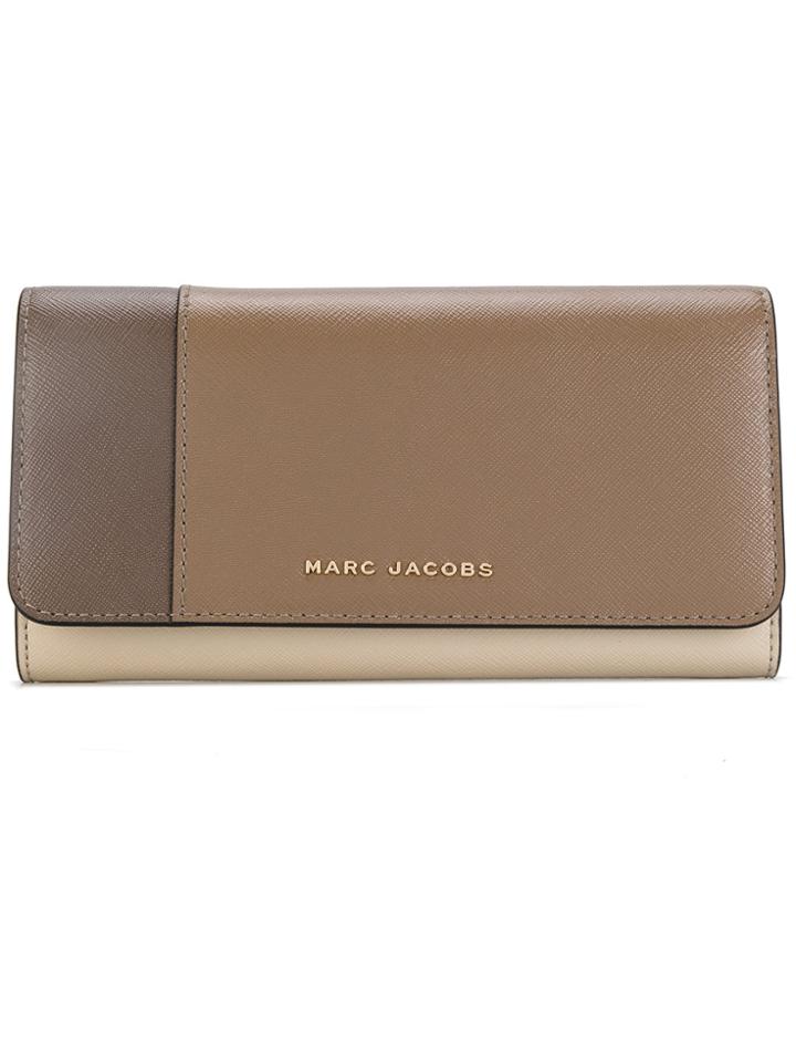 Marc Jacobs Colour Block Wallet - Brown