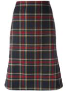 Moschino Vintage Tartan Skirt, Women's, Size: 36.5, Red