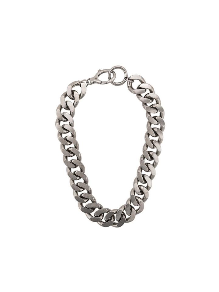 Balenciaga Thick Chain Necklace - Silver