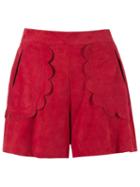 Andrea Bogosian Scalloped Shorts, Women's, Size: G, Chamois Leather