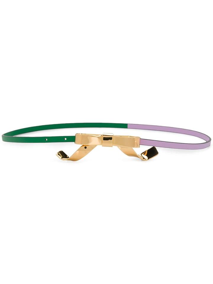 Marni Bicolour Loop Belt - Purple