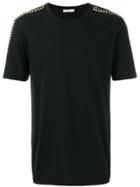 Versace Collection Studded Shoulder T-shirt - Black