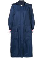 Fendi Oversized Parka Coat - Blue