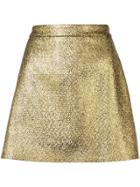 Milly Metallic Mini Skirt