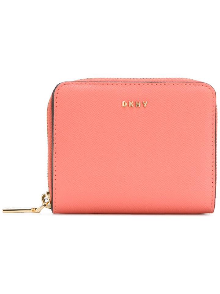 Dkny Sutton Zip Wallet - Pink & Purple