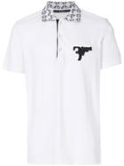 Billionaire Patch Detail Polo Shirt - White