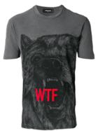 Dsquared2 Wtf Bear Print T-shirt - Grey