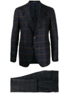 Tagliatore Two-piece Check Formal Suit - Blue