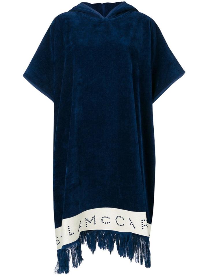 Stella Mccartney Hooded Poncho - Blue