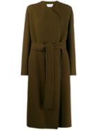 The Row Long Belted Coat - Brown