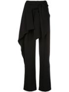 Chloé Tie Waist Straight Trousers - Black