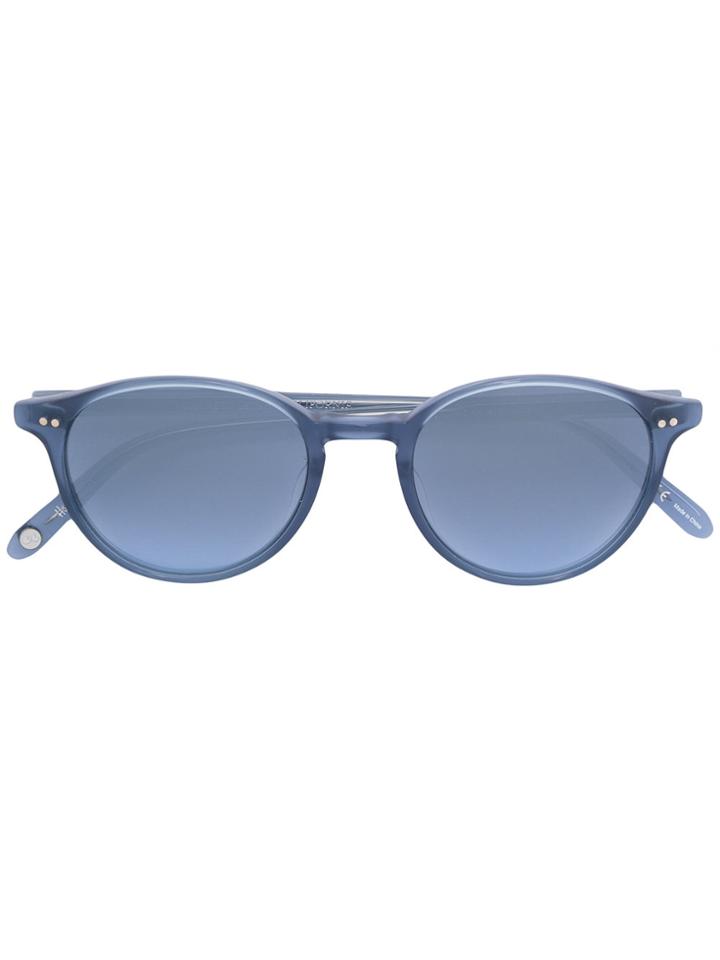 Garrett Leight Round Frame Sunglasses - Blue