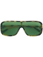 Bottega Veneta Eyewear Oversized Single-frame Sunglasses - Nude &