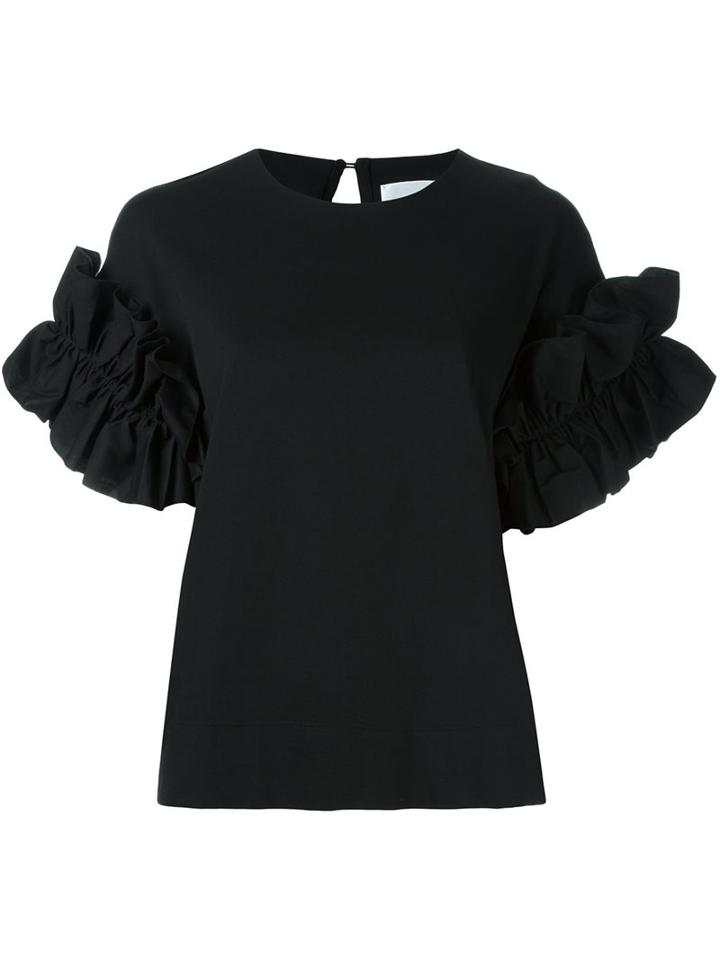 Victoria Victoria Beckham Ruched Sleeve T-shirt
