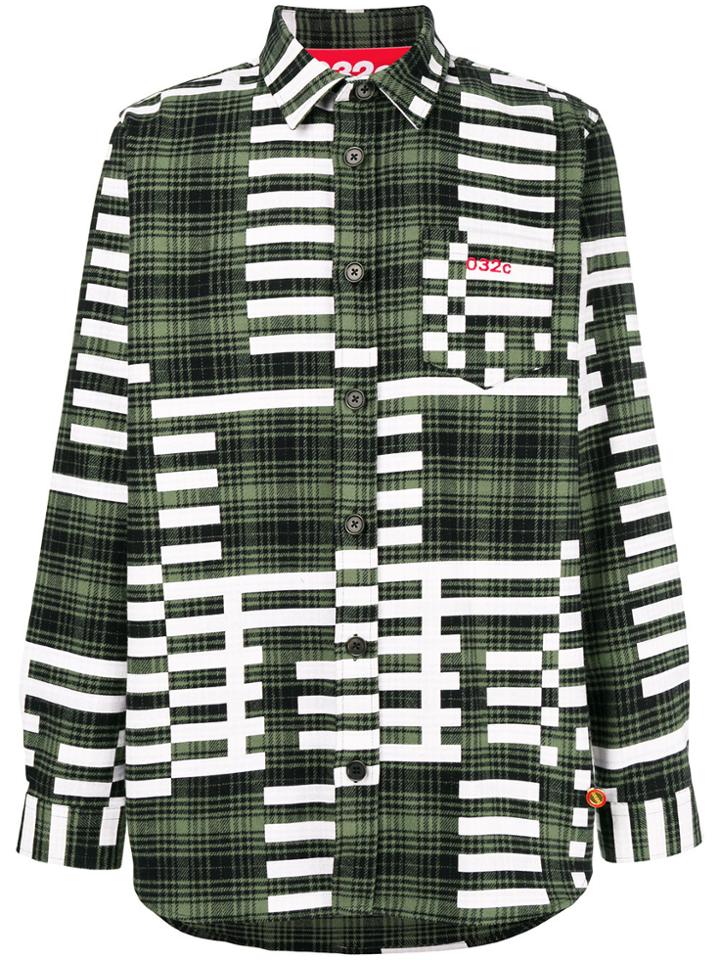 032c Wwb Flannel Shirt - Green