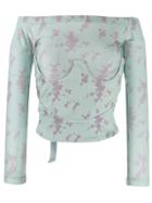 Charlotte Knowles Underwired Off-the-shoulder Top - Green