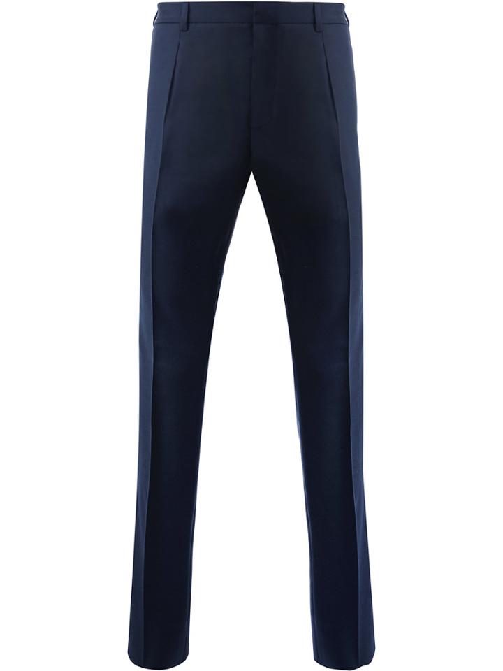 Delada Slim-fit Tailored Trousers - Blue