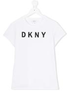 Dkny Kids Printed Logo T-shirt - White