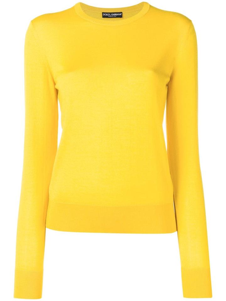 Dolce & Gabbana Crewneck Jumper - Yellow