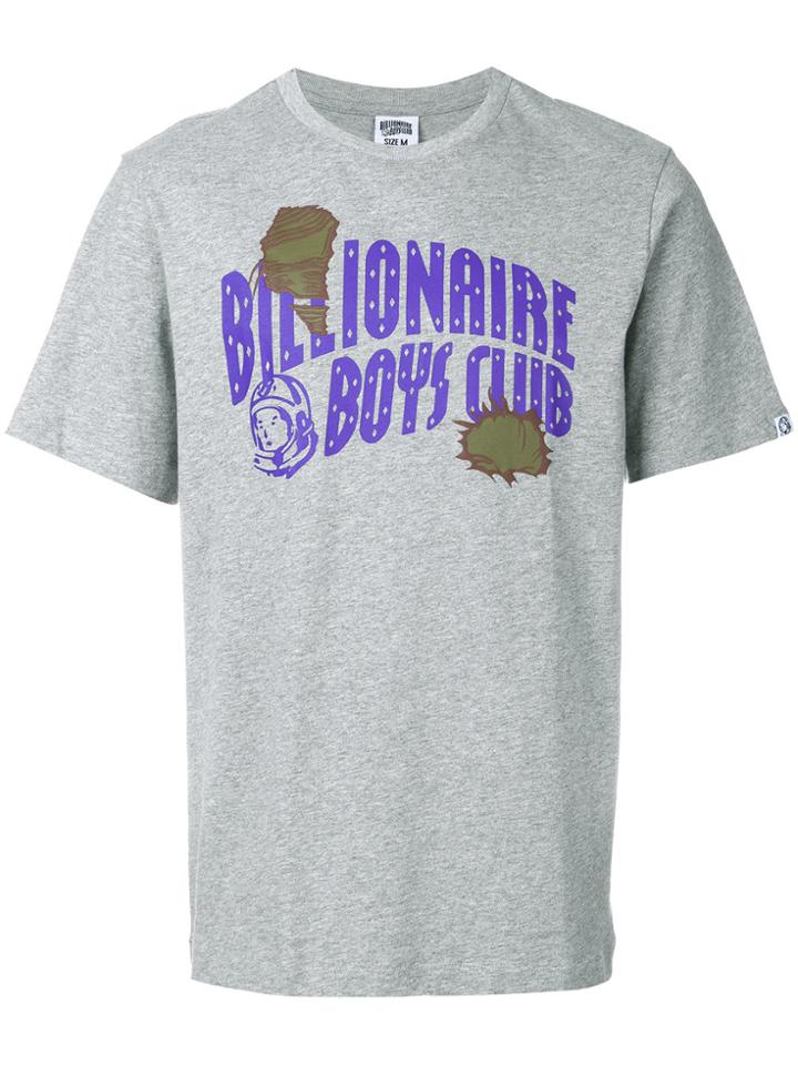 Billionaire Boys Club Damaged Logo Print T-shirt - Grey