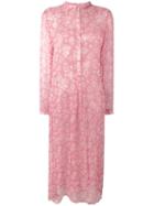Cloe Cassandro Sheer Longsleeved Cover-up, Women's, Pink/purple, Silk