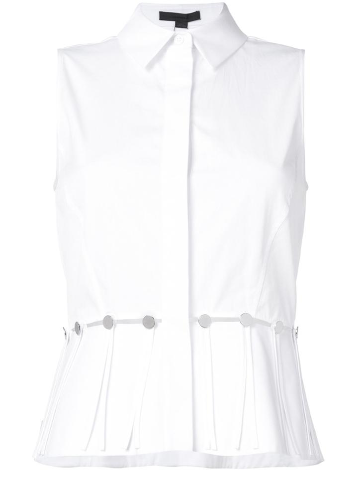 Alexander Wang Flared Sleeveless Shirt - White