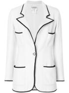 Chanel Vintage Fitted Midi Jacket - White