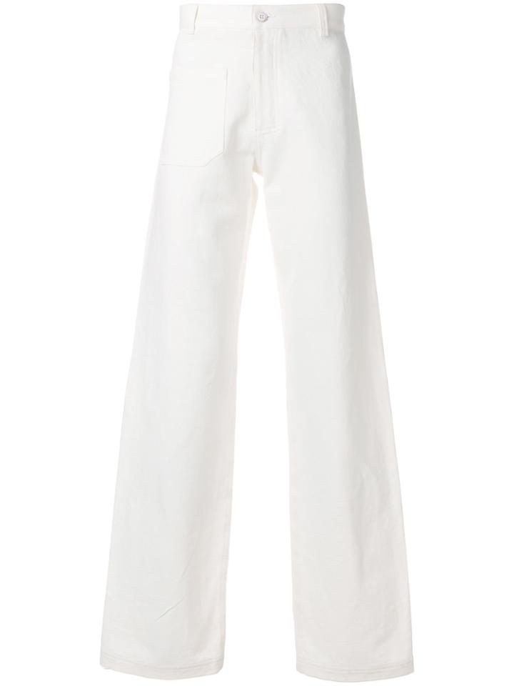 Band Of Outsiders A-line Trousers - White