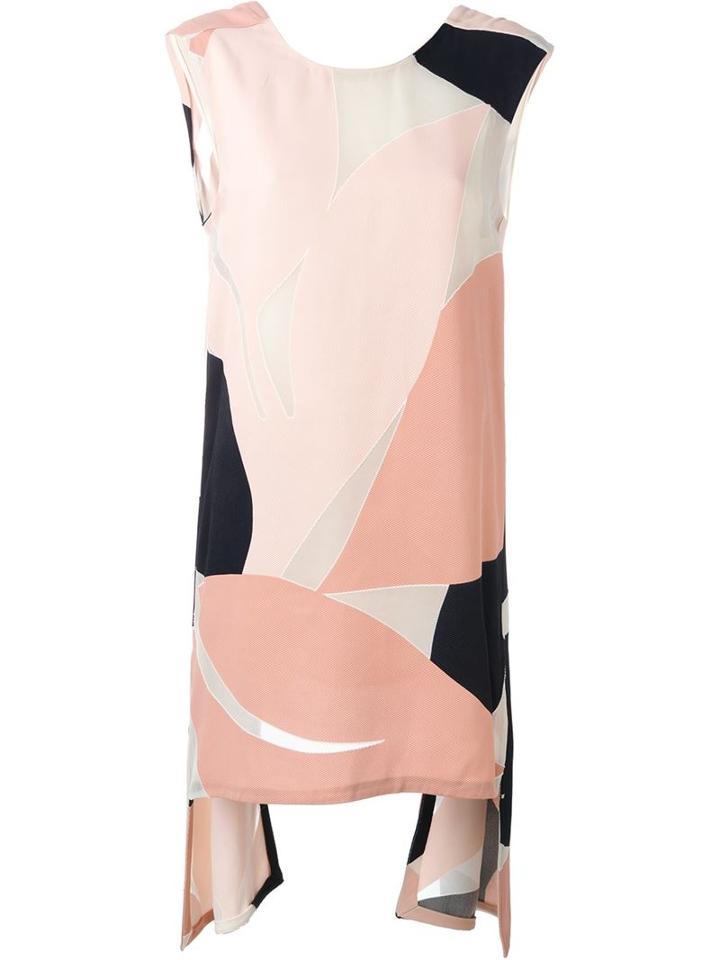 Marni Colour Block Asymmetric Dress